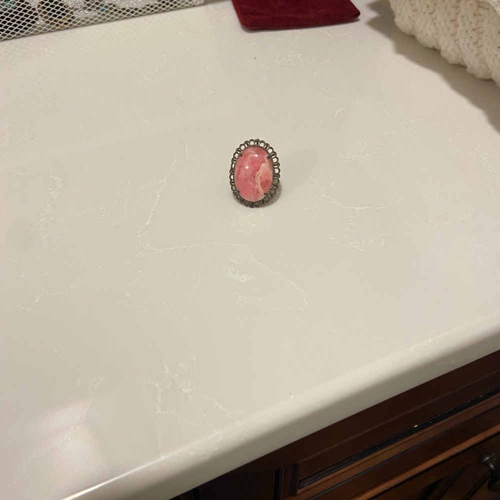Elegant Pink Stone Ring
